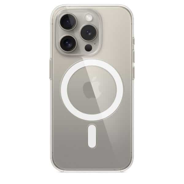 כיסוי שקוף מקורי לאייפון 15 פרו מקס | IPHONE 15 PRO MAX תומך MagSafe מבית אפל